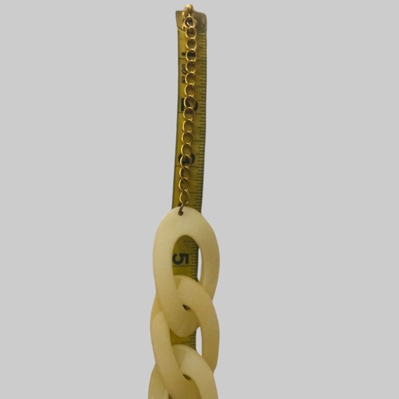 ‼️💥PRICE DROP☄️Kenneth Jay Lane 34” Resin Oval Link Necklace Adjustable Closure - Picture 7 of 9